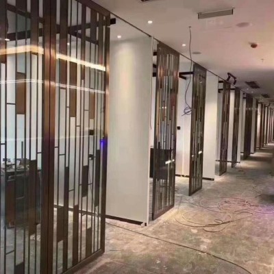 欧式不锈钢屏风网红轻奢隔断金属镂空浮雕刻玄关美式客厅装饰花格图4