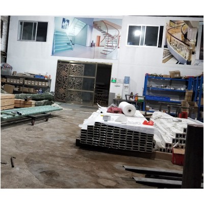 北欧铁艺不锈钢拉丝古铜做旧复古中式隔断背景墙玄关别墅客厅屏风图5
