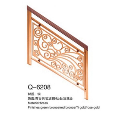 不锈钢屏风护栏别墅酒店仿古雕刻护栏楼梯立柱扶手佛山厂家直供图4
