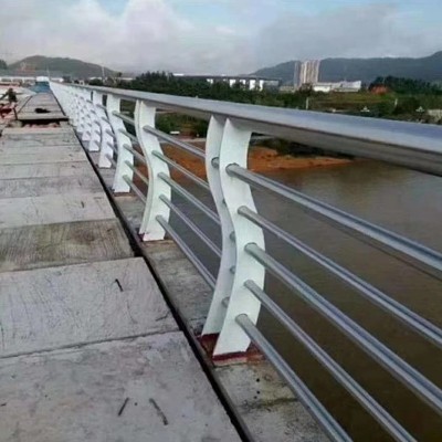 桥梁护栏304不锈钢复合管防撞护栏景观河道防护栏池塘河边围栏图2