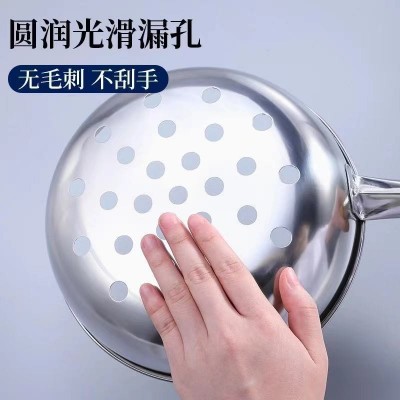 漏鱼勺不锈钢漏面漏勺凉鱼勺疙瘩汤工具多用凉粉浆水鱼漏瓢图3