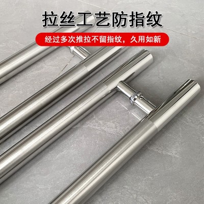 玻璃门拉手厂家批发长拉手酒店木门不锈钢拉手大门拉手圆管门把手图3