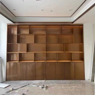 供应轻奢304不锈钢入墙式壁龛真空电镀抗指纹嵌入式304不锈钢壁柜图3