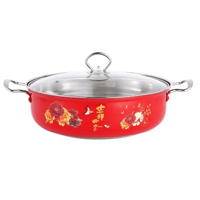 礼品制作图案聚宝盆大盆菜团圆火锅 蜂窝不粘汤锅 不锈钢佛跳墙锅图5