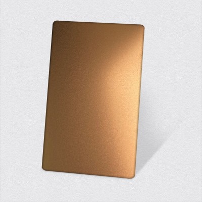 佛山304彩色不锈钢喷砂板 镜面喷砂镀色哑光装饰无指纹不锈钢板材图3