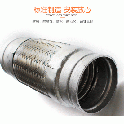304不锈钢高压防爆波纹管金属软管挠性管6分1寸丝扣 防爆波纹管图3
