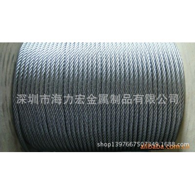 各种精密SUS304不锈钢钢丝绳 304 7*19-2.5MM不锈钢丝绳图4