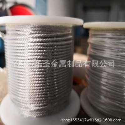 1*7不锈钢丝绳 7*7钢丝绳 7*19结构不锈钢钢丝绳 19*7钢丝绳图3