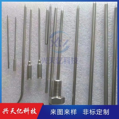 不锈钢毛细管温度传感器探针304毛细管缩尖封圆头焊接 测温器加工图2