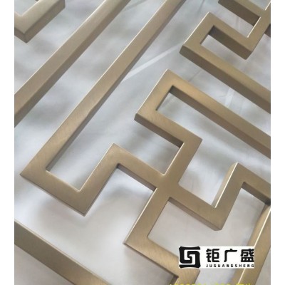 钛金不锈钢屏风 隔断图5