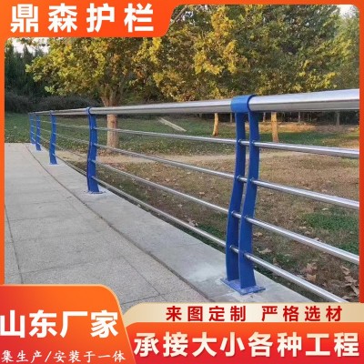 不锈钢复合管护栏景观 景区河道不锈钢复合管护栏桥梁护栏现货图4