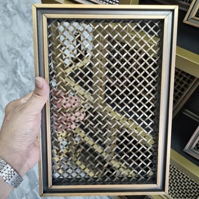 金属网帘不锈钢网格网设计师专用金属装饰网菱形网格铁丝网装饰图3