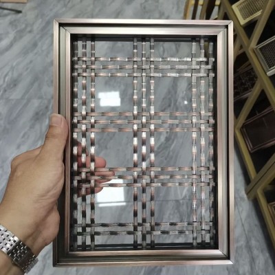金属网帘不锈钢网格网设计师专用金属装饰网菱形网格铁丝网装饰图2