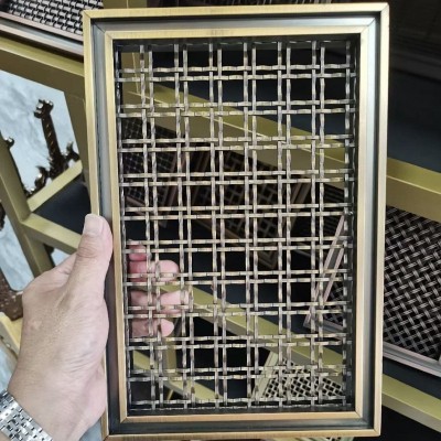 金属网帘不锈钢网格网设计师专用金属装饰网菱形网格铁丝网装饰图1