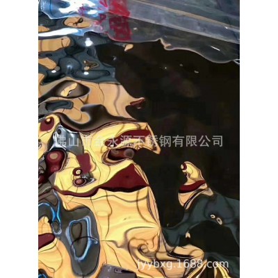 水波纹不锈钢装饰板，波纹装饰面不锈钢材料，波纹板图1