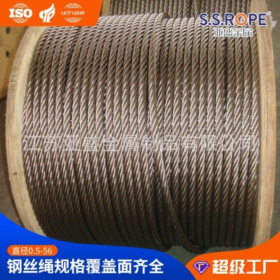 不锈钢钢丝绳6x36钢丝绳 6x37起重机钢丝绳 特种钢丝绳304/316图2