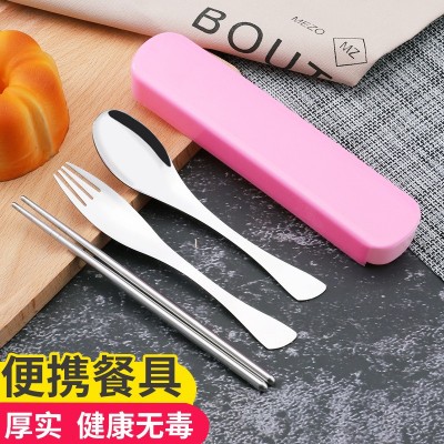不锈钢餐具筷勺套装 开业活动赠品小礼物创意地推小礼品印制logo图2