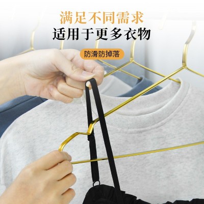 家用不锈钢晾衣架加厚加宽晾晒架升级款扁条衣架实心晒衣架成人图4