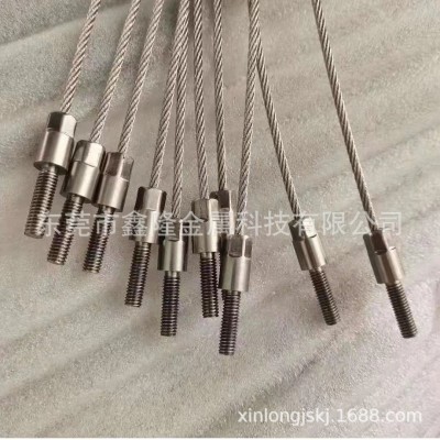 厂家304316不锈钢钢丝绳包胶钢丝绳灯饰安全绳鱼眼端子压制1-20mm图3