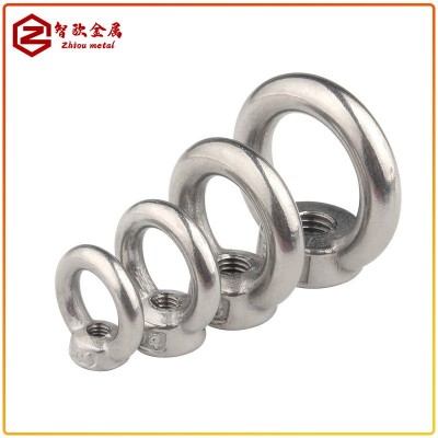 304不锈钢吊环螺母螺丝钉环形船用螺栓 M3M4M5M6M8M10M12M24-M36图4