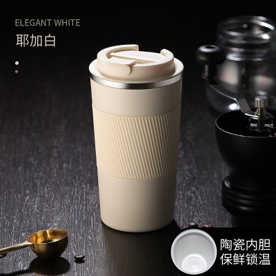 陶瓷内胆316不锈钢咖啡杯便携车载汽车杯随手保温杯礼品杯子logo图5