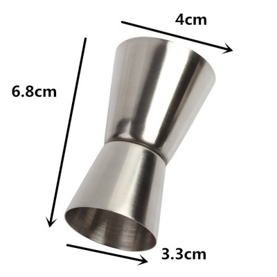 不锈钢量杯量酒杯盎司杯调酒饮料液体计量杯两头杯15/30毫升现货图3