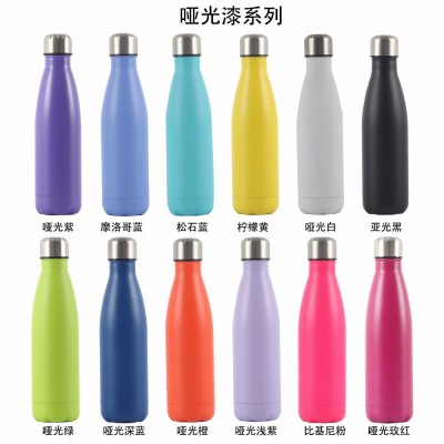 304不锈钢保温杯亚马逊跨境户外运动水杯logo一件代发可乐瓶图2