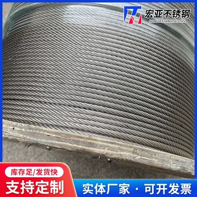 304 316不锈钢钢丝绳 尼龙晾衣架吊装起重钢丝绳 包塑钢丝绳图2