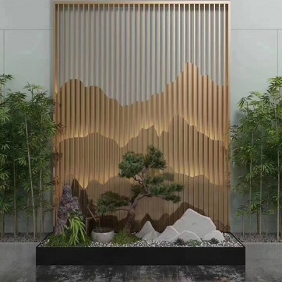 304 316L不锈钢高端屏风酒店展厅简约别墅钛金定制玄关隔断图1