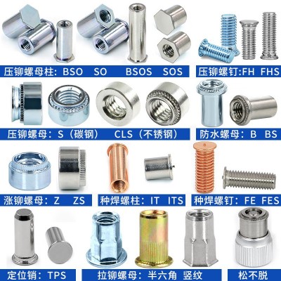 压铆螺母不锈钢 CLS-M2M2.5M3M4M5M6M8M10M12-0-1-2-3 压板圆螺帽图2