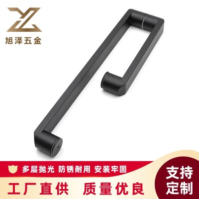 淋浴房拉手浴室卫生间推拉玻璃门拉手移门把手不锈钢L型把手定制