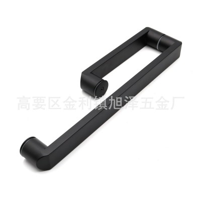 淋浴房拉手浴室卫生间推拉玻璃门拉手移门把手不锈钢L型把手定制图5