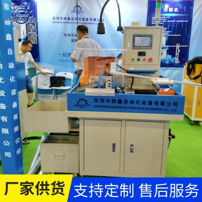 圆管无毛刺铝型管材切割机升降款无刮伤数控台式全自动管切机设备图2