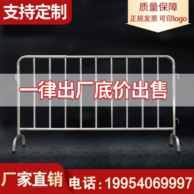 不锈钢铁马护栏商场地铁活动施工防护围栏304护栏隔离栏临时围挡图2