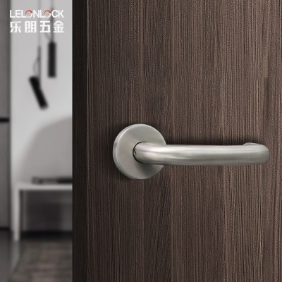 欧标CE认证不锈钢U形室内门通道门把手 乐朗批发弯管防火门拉手图3