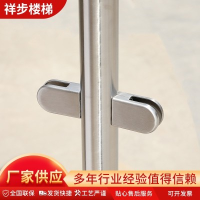 304不锈钢楼梯立柱 圆管工程立柱 来/图加工 阳台玻璃立柱图2
