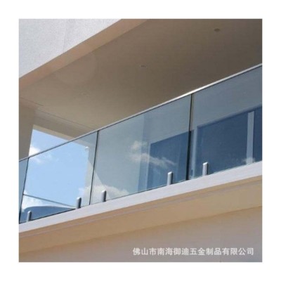 不锈钢304栏杆 别墅走廊透明玻璃护栏 室外阳台栏杆图5