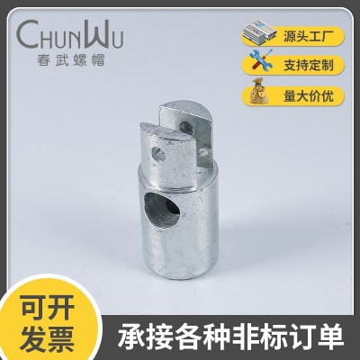 非标开槽螺母 高强度碳钢4.8级开槽螺母冷镦空心圆柱螺帽 冷镦件图2