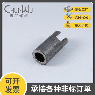 非标开槽螺母 高强度碳钢4.8级开槽螺母冷镦空心圆柱螺帽 冷镦件图4