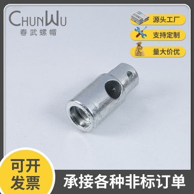 非标开槽螺母 高强度碳钢4.8级开槽螺母冷镦空心圆柱螺帽 冷镦件图3