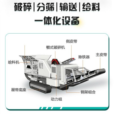 履带式移动破碎机 流动式破碎站 建筑垃圾粉碎设备图3