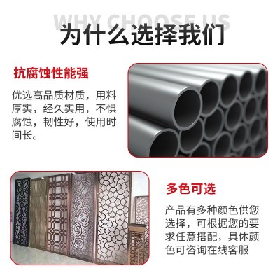不锈钢屏风隔断办公室玄关客厅北欧艺术铁艺装饰玻璃屏风图2