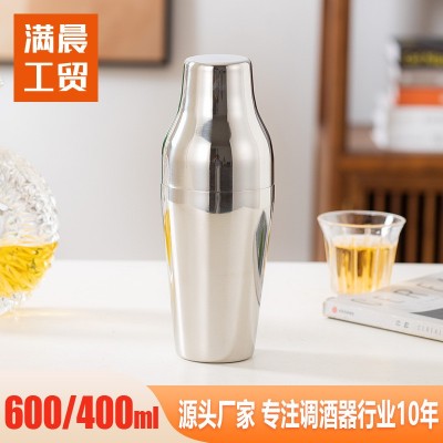 不锈钢调酒器鸡尾酒调酒杯柠檬两段式酒吧调酒工具套装 5个图1
