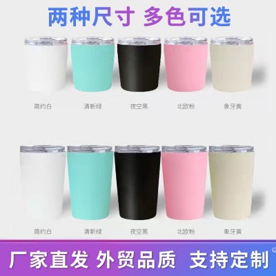 304不锈钢咖啡杯 16oz12oz双层真空保温杯 简约便携随手杯可定 制图4
