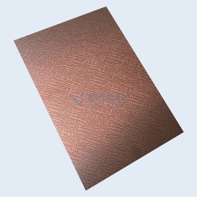 不锈钢蚀刻 仿古铜做旧青古铜黄古铜红古铜发黑镜面不锈钢蚀刻板图3