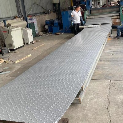 镀锌压花楼梯花纹板 机械制造用建筑金属板 304不锈钢冷轧花纹板图4