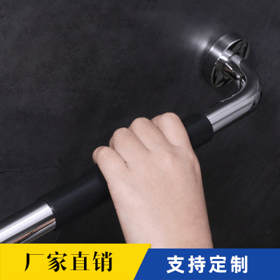 跨境亚马逊扶手SUS304硅胶浴室不锈钢残疾人无障碍扶手老人扶手门图2