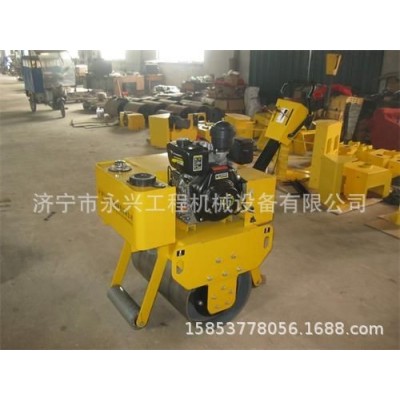 路沿石小型振动碾 手扶式压实机双轮压路机 小压路机永兴牌图5