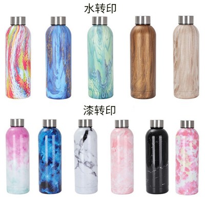 不锈钢小口保温杯户外运动便携水壶创意美式磨砂质感可刻字饮水杯图3