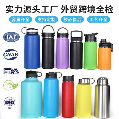 12oz-64oz太空壶内外304不锈钢双层真空保温杯大容量便携运动水壶图2